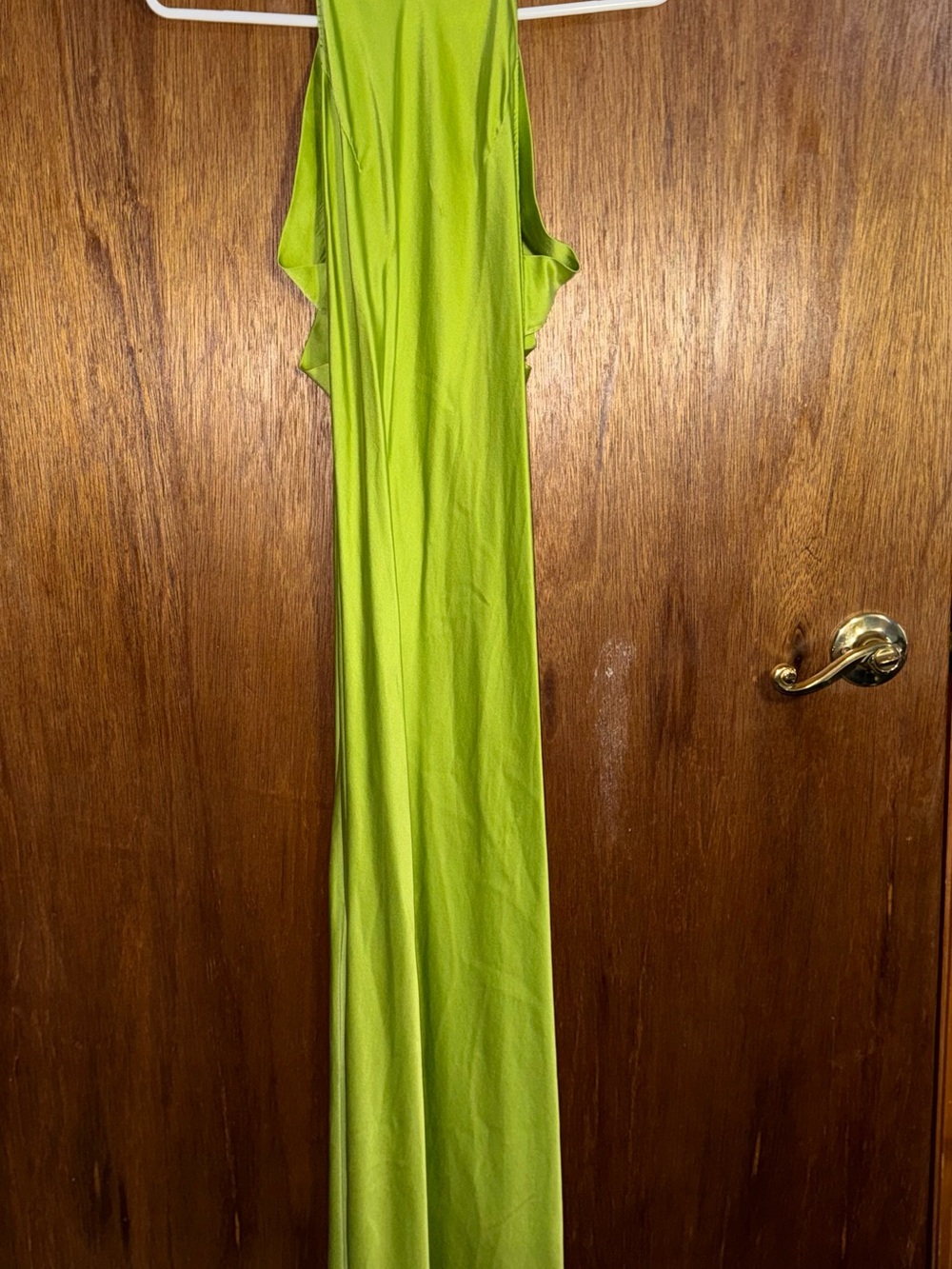 Sleek Lime Green Maxi Dress - Women's